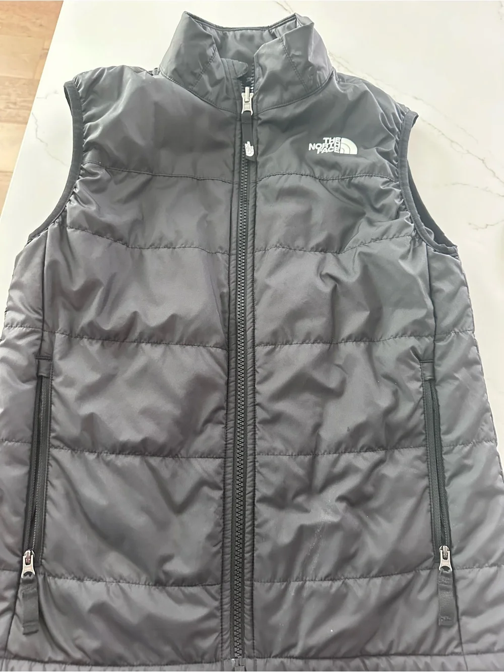 The North Face Kids Black Quilted Puffer Vest
